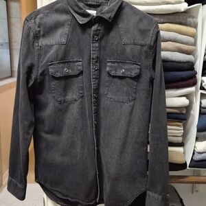Zara Black Shirt Jacket for Men